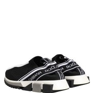 Dolce & Gabbana Black Sorrento Slip On Low Top Sneakers Shoes