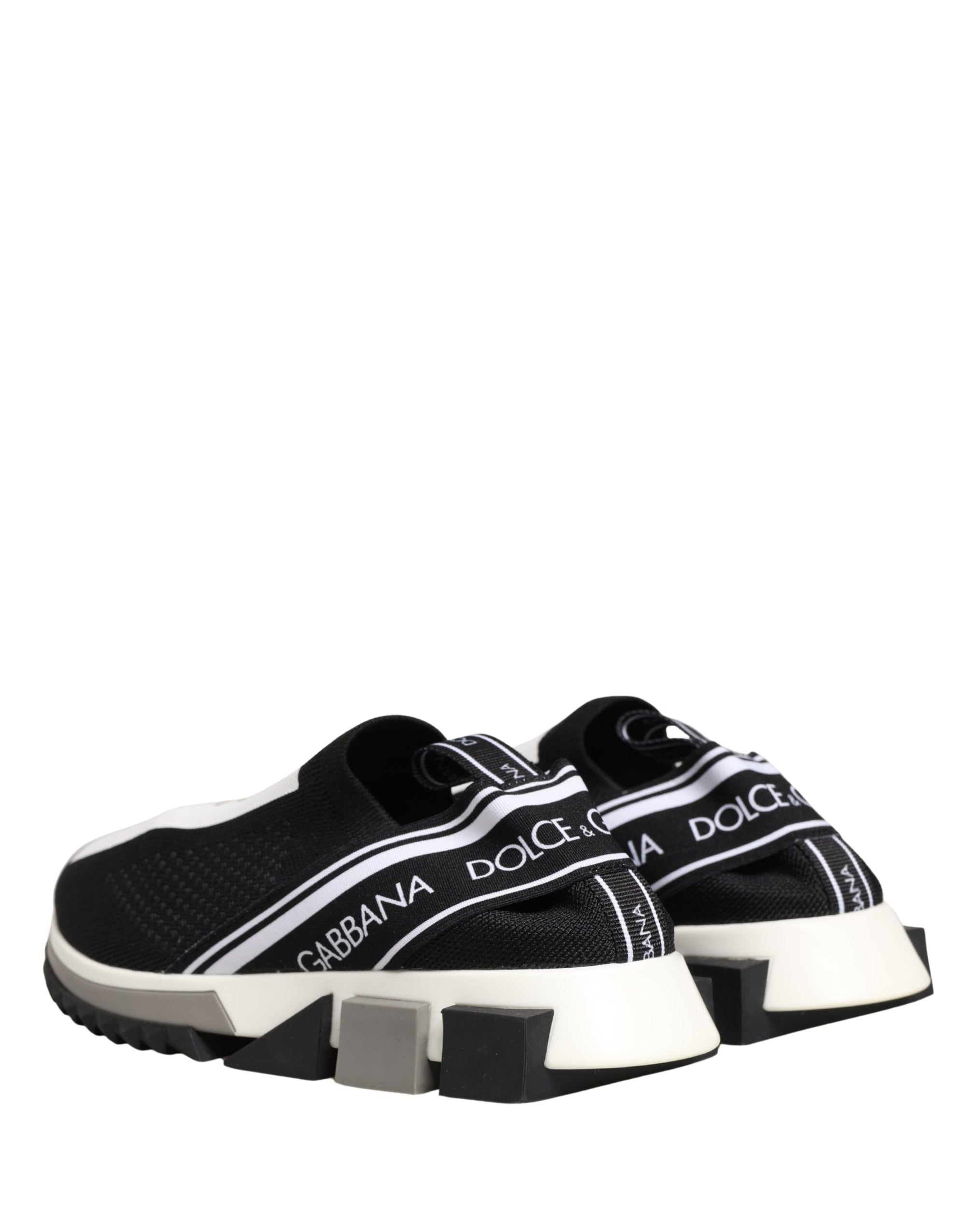 Dolce & Gabbana Black Sorrento Slip On Low Top Sneakers Shoes