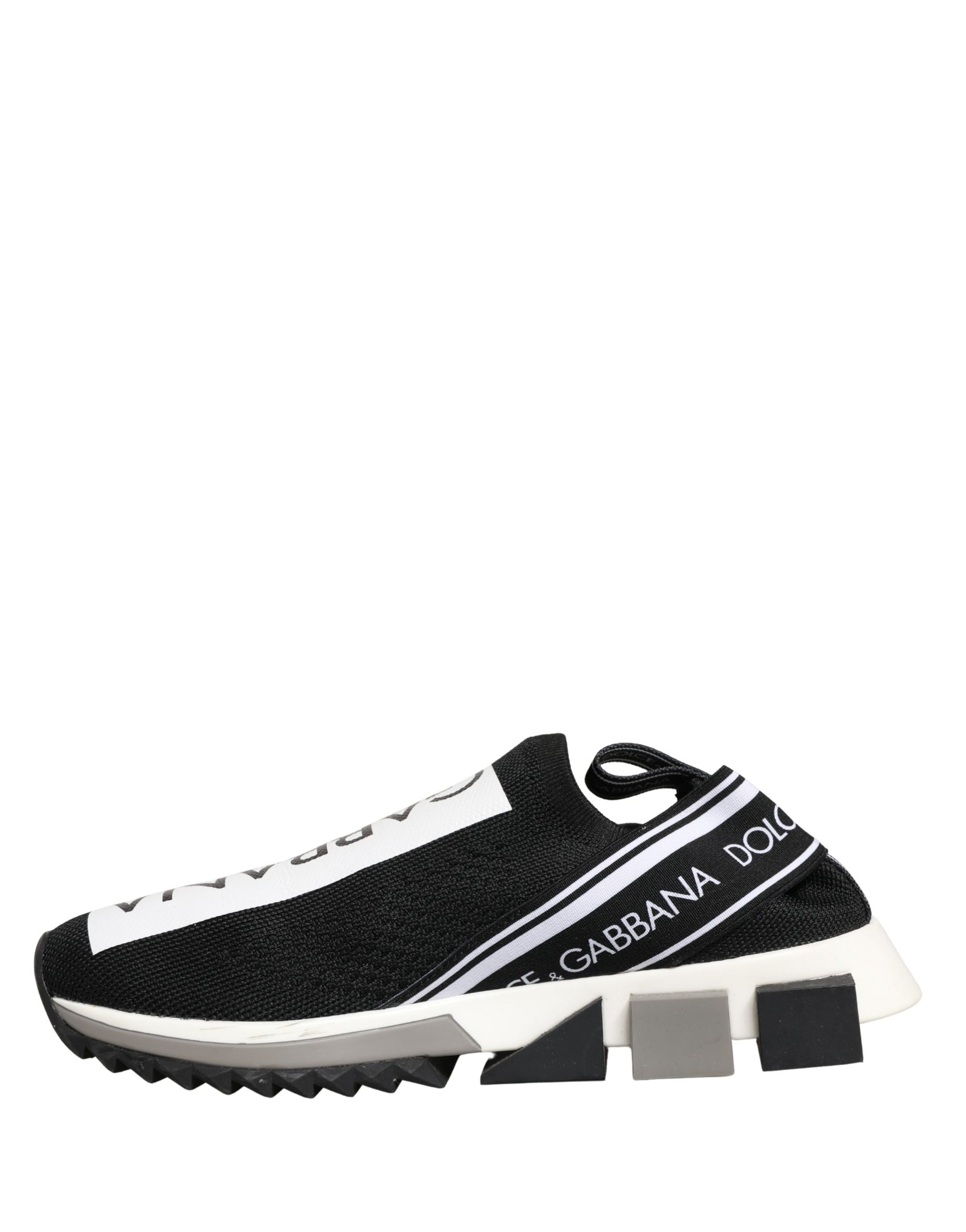 Dolce & Gabbana Black Sorrento Slip On Low Top Sneakers Shoes