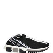 Dolce & Gabbana Black Sorrento Slip On Low Top Sneakers Shoes
