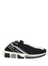 Dolce & Gabbana Black Sorrento Slip On Low Top Sneakers Shoes