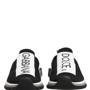 Dolce & Gabbana Black Sorrento Slip On Low Top Sneakers Shoes