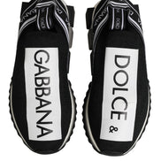 Dolce & Gabbana Black Sorrento Slip On Low Top Sneakers Shoes