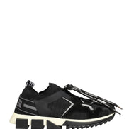 Dolce & Gabbana Black Mesh Sorrento Trekking Sneakers Shoes