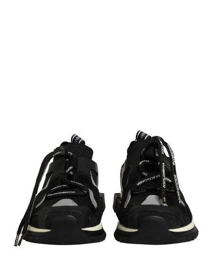Dolce & Gabbana Black Mesh Sorrento Trekking Sneakers Shoes