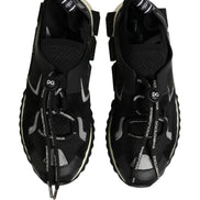 Dolce & Gabbana Black Mesh Sorrento Trekking Sneakers Shoes