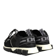 Dolce & Gabbana Black Mesh Sorrento Trekking Sneakers Shoes