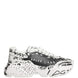 Dolce & Gabbana White Daymaster Graffiti Low Top Sneakers Shoes