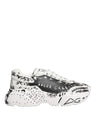 Dolce & Gabbana White Daymaster Graffiti Low Top Sneakers Shoes