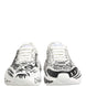 Dolce & Gabbana White Daymaster Graffiti Low Top Sneakers Shoes