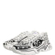 Dolce & Gabbana White Daymaster Graffiti Low Top Sneakers Shoes