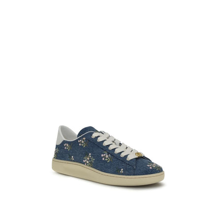 Valentino Garavani Μπλε Υφασμάτινα Χαμηλά Sneakers