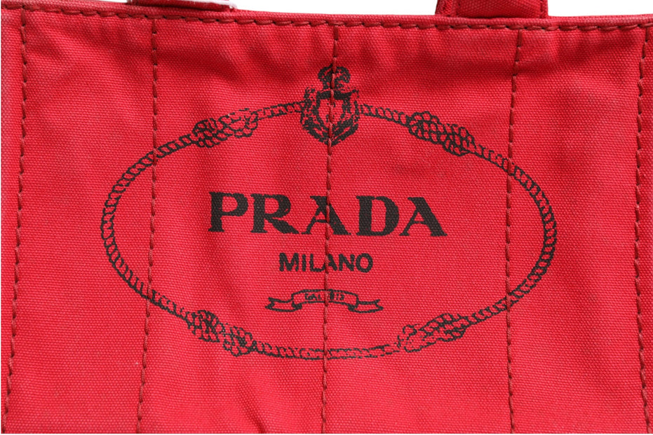 Prada Canapa Mini Υφασμάτινη Τσάντα Χειρός