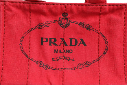 Prada Canapa Mini Υφασμάτινη Τσάντα Χειρός