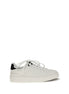 Balmain Black Calf Leather Bos Taurus Low Top Sneakers