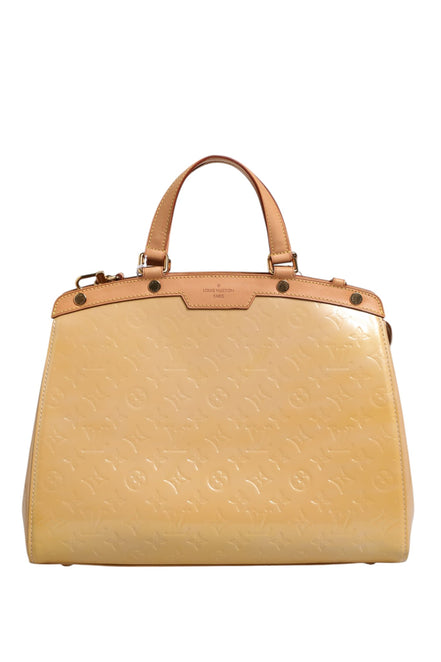 Louis Vuitton Monogram Vernis Brea MM Beige Poudre
