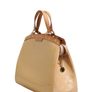 Louis Vuitton Monogram Vernis Brea MM Beige Poudre
