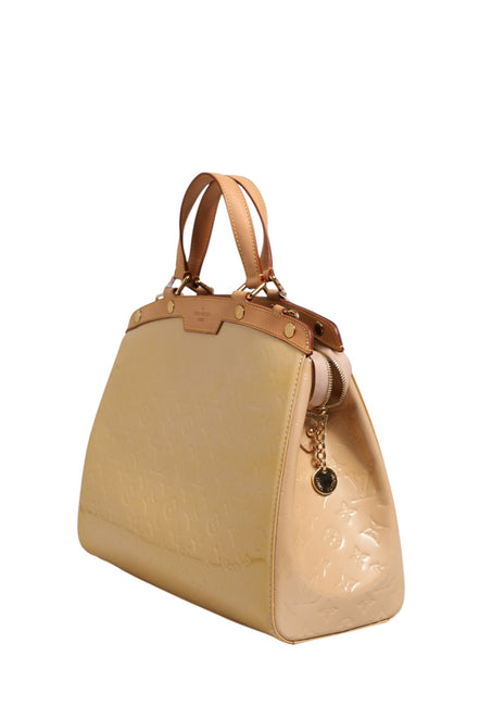 Louis Vuitton Monogram Vernis Brea MM Beige Poudre