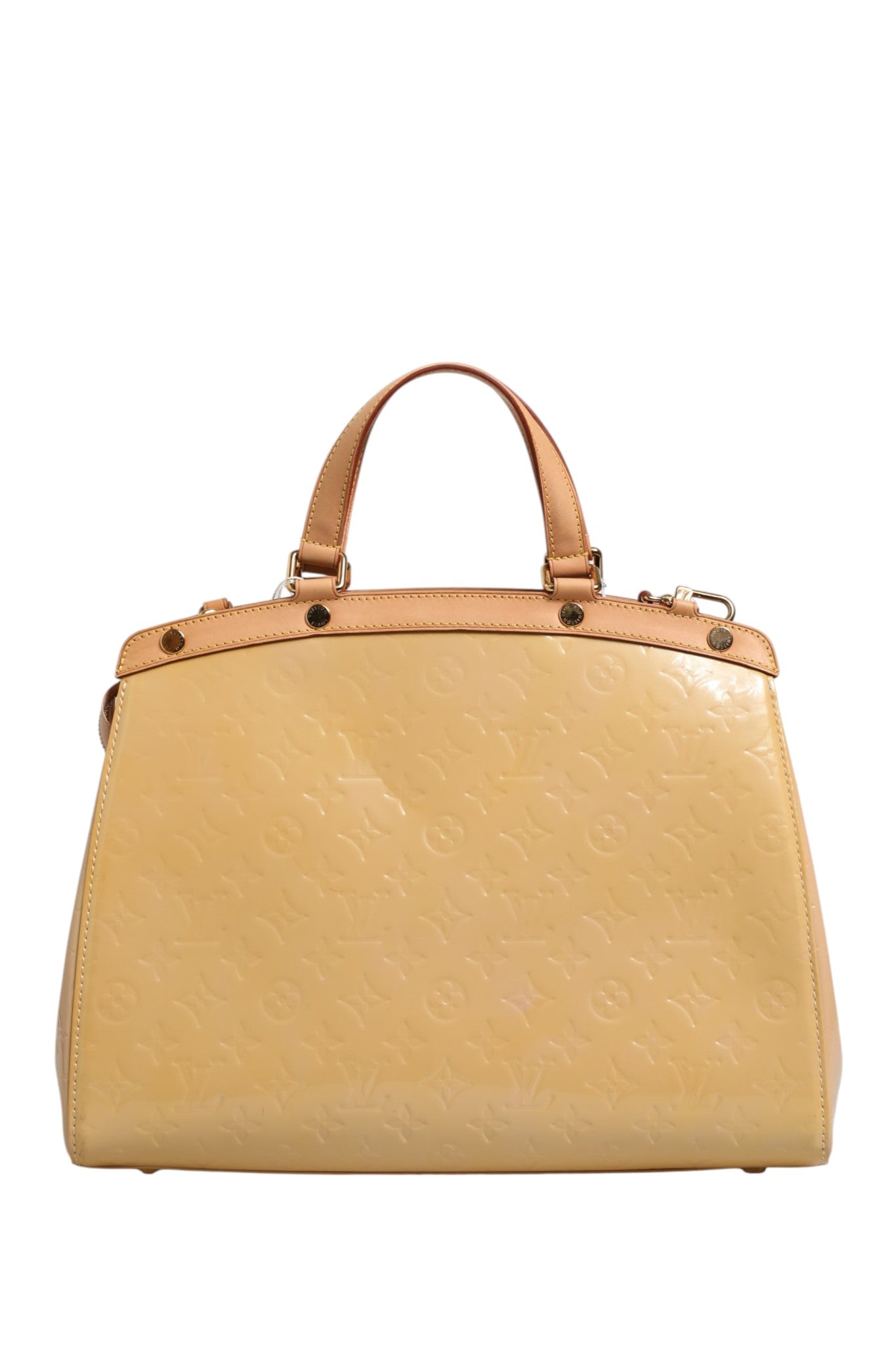 Louis Vuitton Monogram Vernis Brea MM Beige Poudre