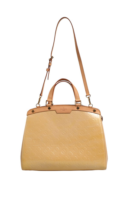 Louis Vuitton Monogram Vernis Brea MM Beige Poudre