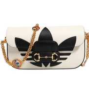 Gucci x Adidas Horsebit 1955 Shoulder Bag Black/White