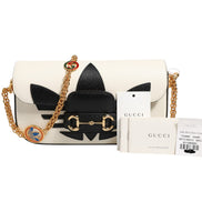 Gucci x Adidas Horsebit 1955 Shoulder Bag Black/White