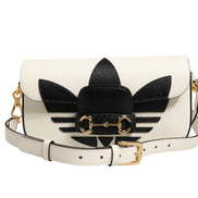 Gucci x Adidas Horsebit 1955 Shoulder Bag Black/White