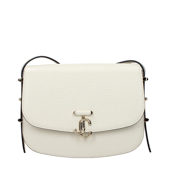 Jimmy Choo White Leather Crossbody Bag