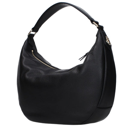 Jimmy Choo Betsy M Μαύρη Τσάντα Ώμου από Δέρμα