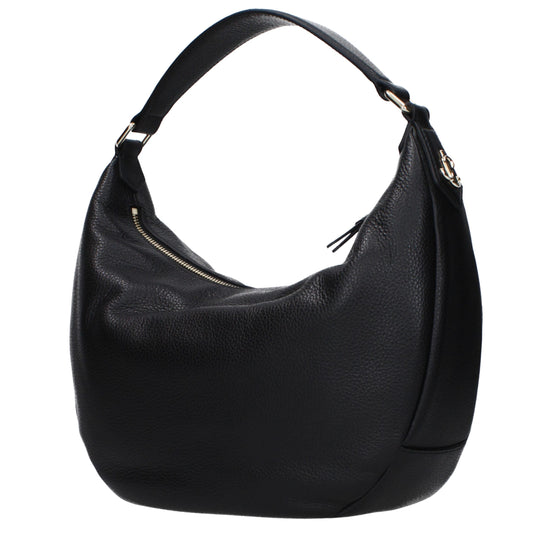 Jimmy Choo Betsy M Black Leather Shoulder Bag