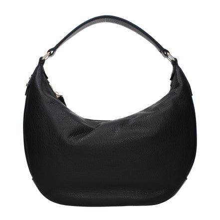 Jimmy Choo Betsy M Μαύρη Τσάντα Ώμου από Δέρμα