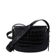 Τσάντα χιαστί από μαύρο δέρμα Jimmy Choo  