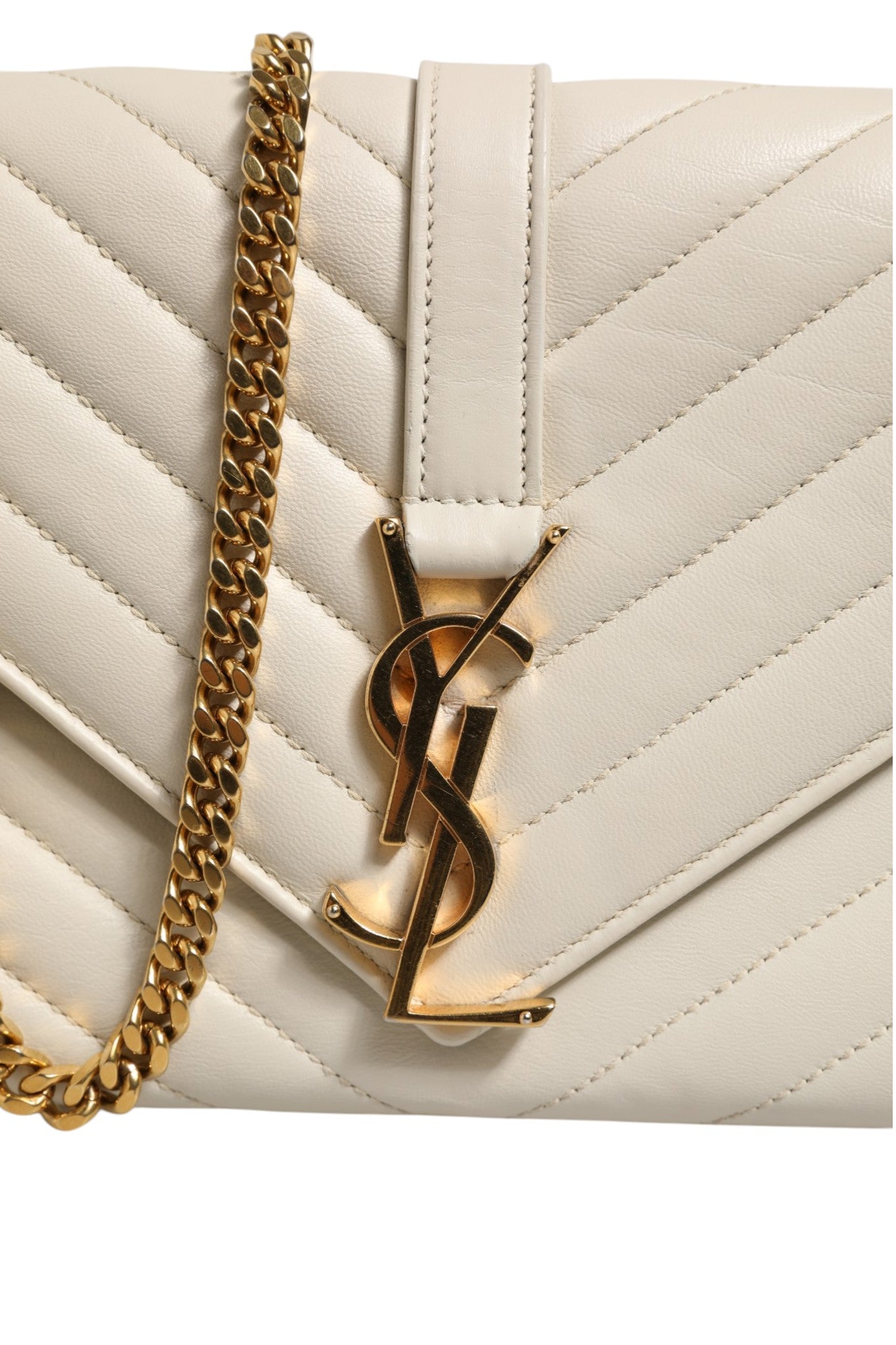 Τσάντα ώμου Saint Laurent Envelope Triquilt Medium YSL