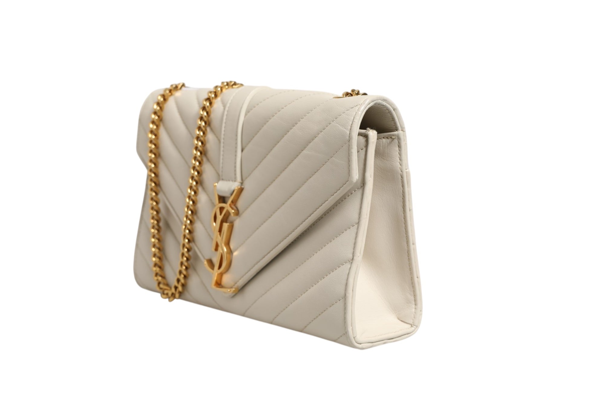 Τσάντα ώμου Saint Laurent Envelope Triquilt Medium YSL