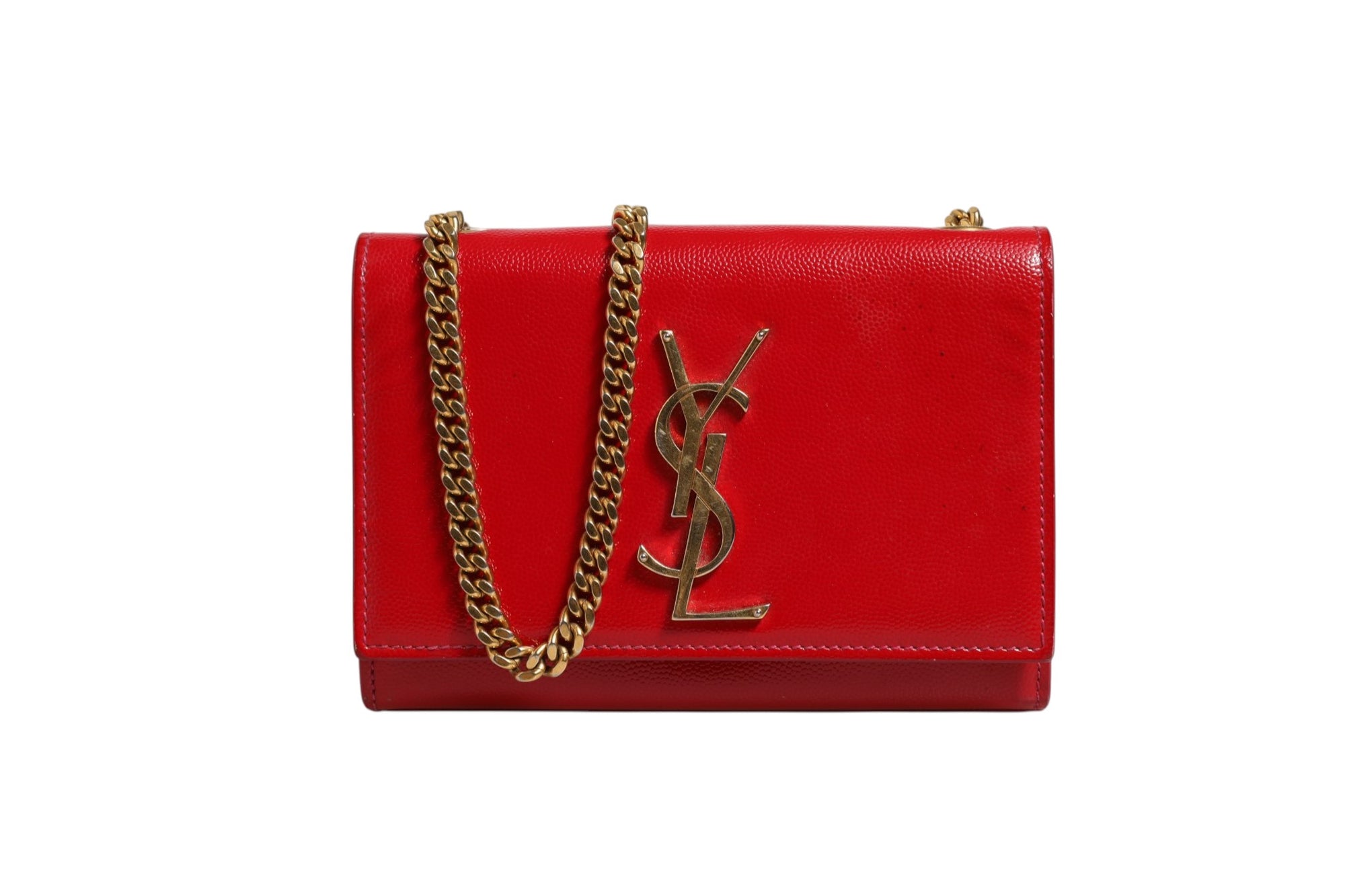 Saint Laurent Kate Red Leather Crossbody Bag
