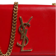 Saint Laurent Kate Red Leather Crossbody Bag