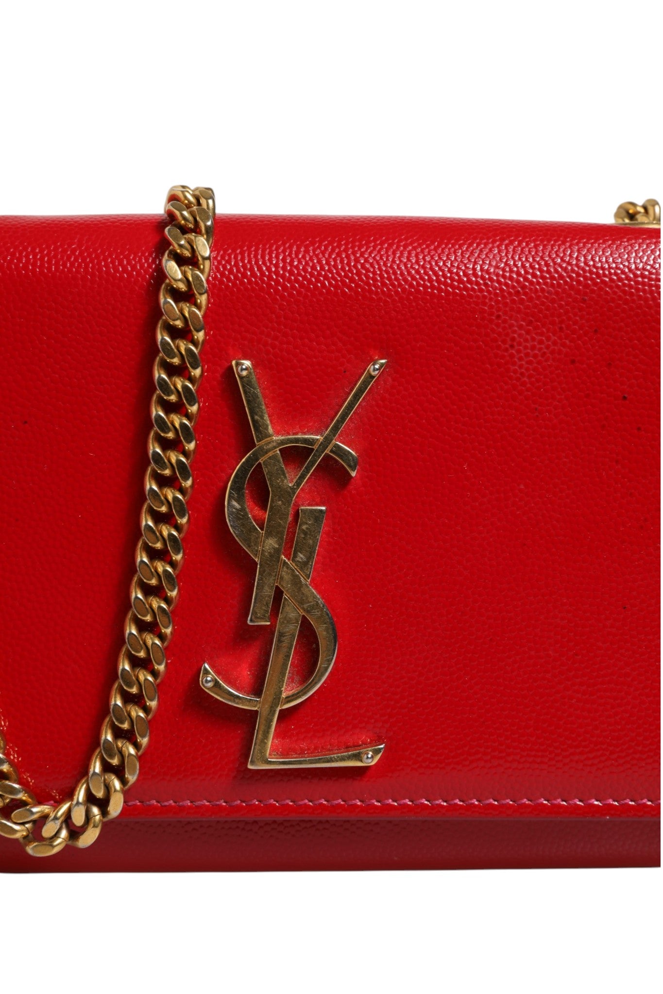 Saint Laurent Kate Red Leather Crossbody Bag
