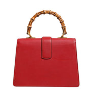 Gucci Dionysus Bamboo Medium Top Handle Bag White Blue Red