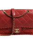 Chanel Mini Flap Bag Lambskin Braided Calfskin Gold Tone Metal