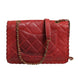 Chanel Mini Flap Bag Lambskin Braided Calfskin Gold Tone Metal