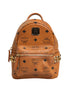 MCM Stark Mini Backpack in Visetos Cognac
