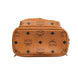 MCM Stark Mini Backpack in Visetos Cognac