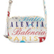 Balenciaga White Graffiti Print Leather Mini City Handbag