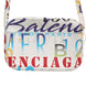 Balenciaga White Graffiti Print Leather Mini City Handbag