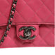 Chanel Pink Quilted Lambskin Leather Classic Square Mini Flap Bag
