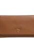 Prada Brown Leather Wallet with Gold Logo