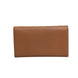 Prada Brown Leather Wallet with Gold Logo