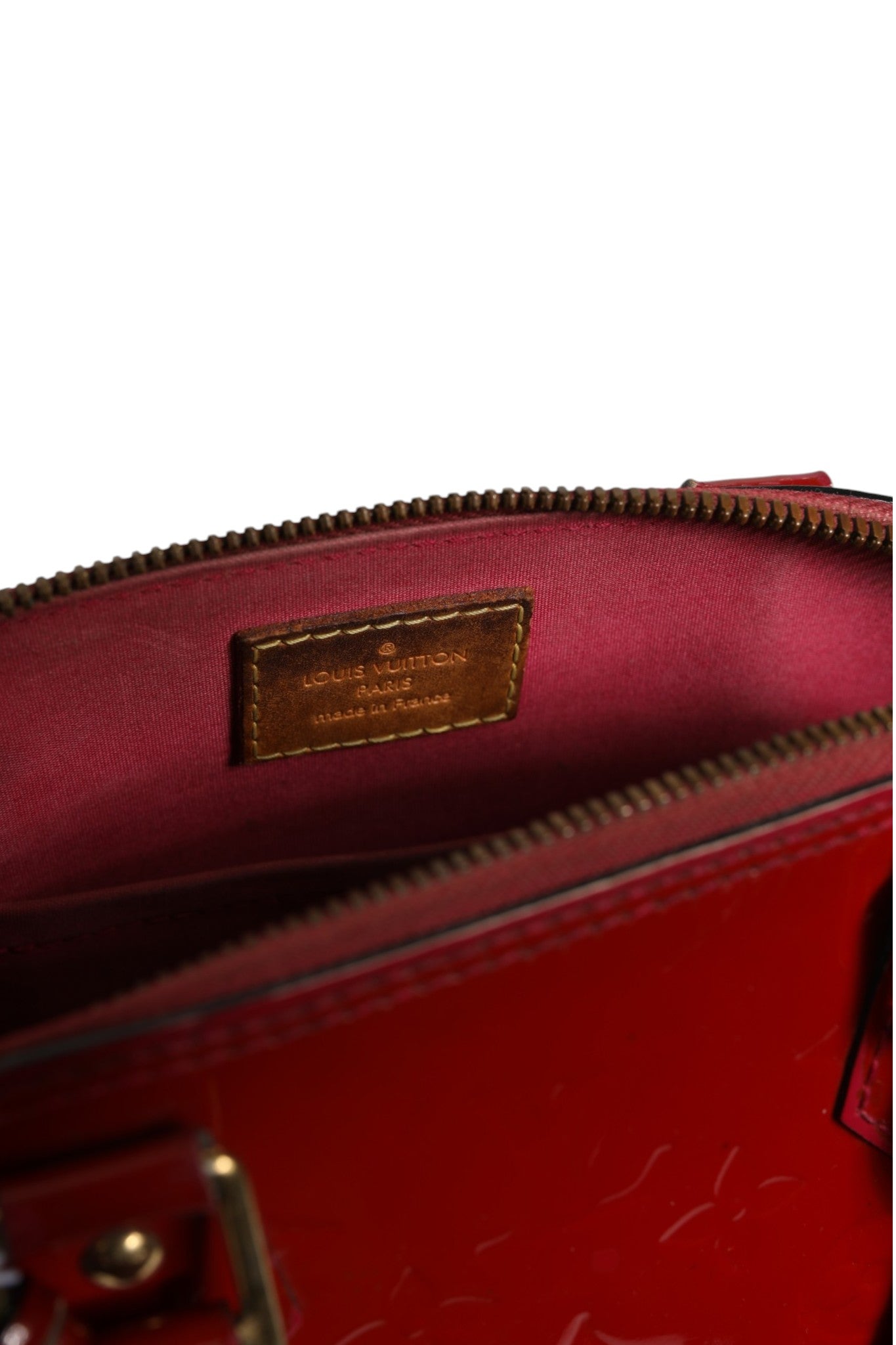 Τσάντα Louis Vuitton Pomme D'Amour Monogram Vernis Alma BB