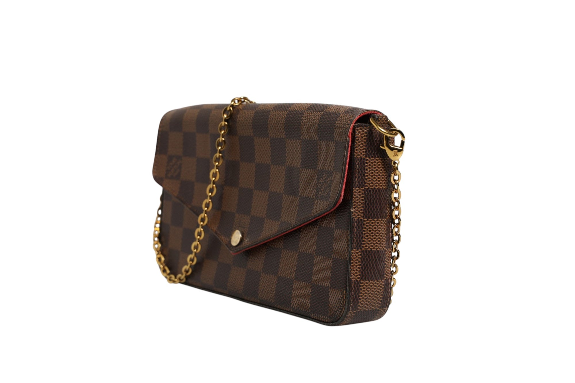 Πορτοφόλι με αλυσίδα Louis Vuitton Damier Ebene Pochette Felice