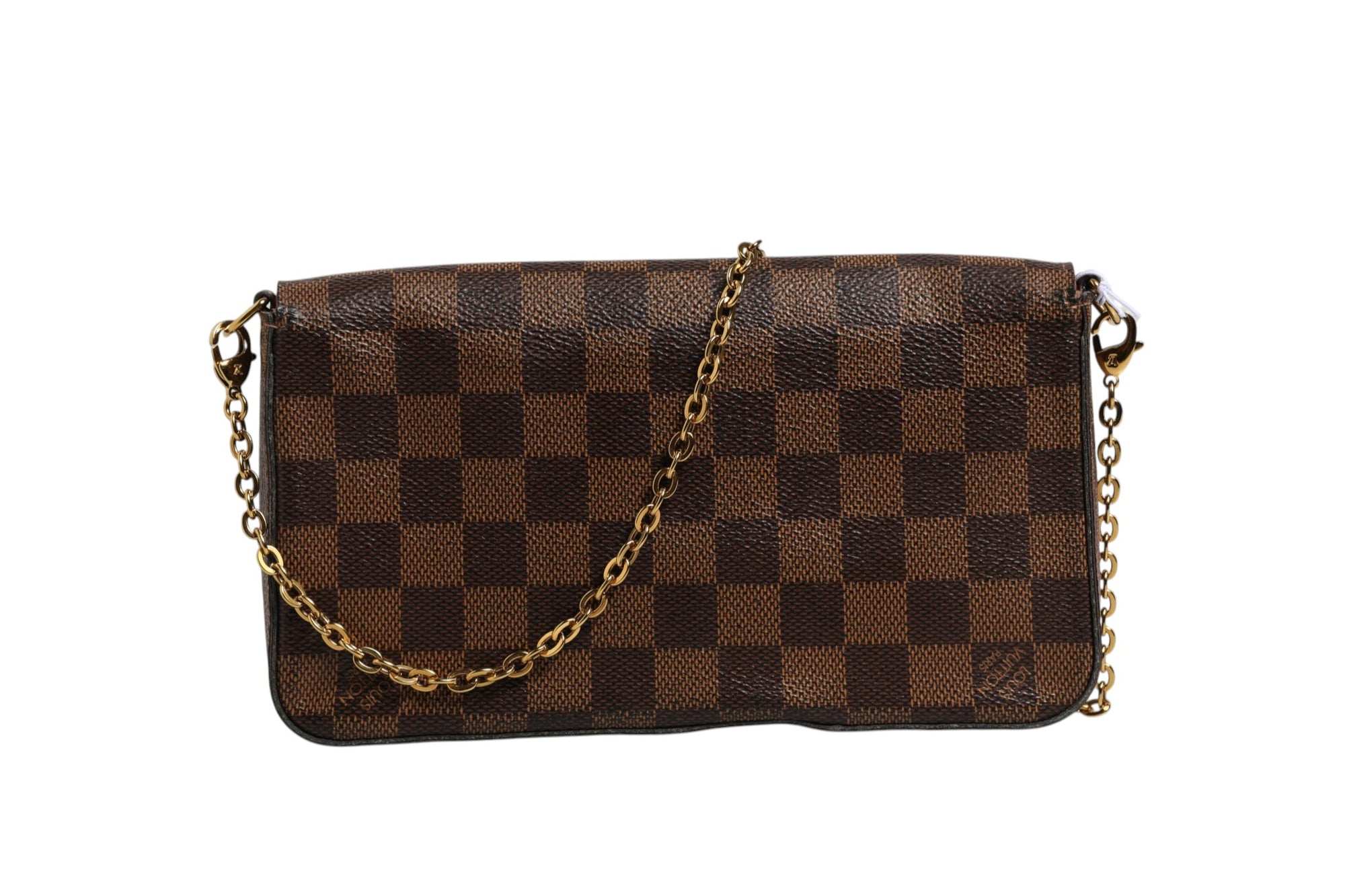 Πορτοφόλι με αλυσίδα Louis Vuitton Damier Ebene Pochette Felice